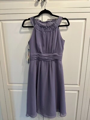 Vestido Alfred Angelo Talla 6 Victoriano Lila Nuevo Con Etiquetas Precioso Ajuste Moderno Foto 1 de 4