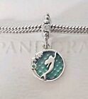 Genuine Pandora Bracelet Charm - Silver Disney Ariel Green Dangle Charm S925 Ale