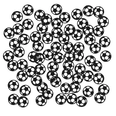 INNORU Soccer Birthday Confetti Black Glitter Baby Shower Table Confetti Birt... - Image 1 of 4