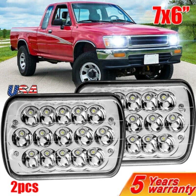 2x Fit Toyota Pickup 1982-1995 Truck 4Runner 5x7" 7x6" LED Headlights Hi-Lo Beam - Image 1 of 4