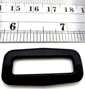 25mm 1" Wide fit Plastic Loop for Shoulder Strap Pack Belt Webbing DURABLE Black - Picture 1 of 11