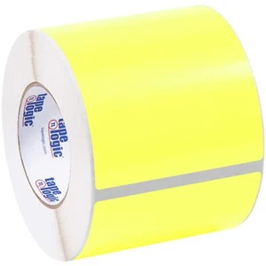 Tape Logic Inventory Rectangle Label 7" L x 5" W Fluorescent Yellow Roll of 5... - Picture 1 of 4