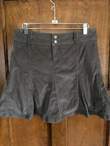 Athleta 2 Petite Lightweight Corduroy dark taupe Women's Skirt - Picture 1 of 5