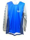 Fly Racing Kinetic K121 Jersey Blue/Navy/Grey Small 374-421S