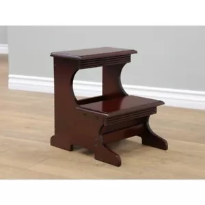 Bedside Stairs For High Beds Adults Two Step Stool Foot Bed Steps Wood Ladder - Picture 1 of 4