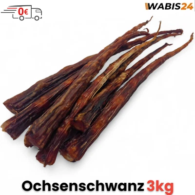Cola de buey seca Ochsenziemer golosina para perros comida para perros artículo para masticar 3 kg - Imagen 1 de 4