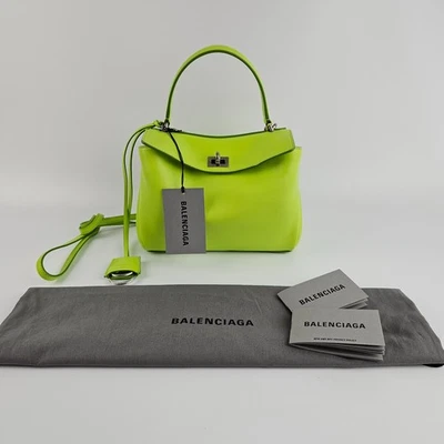 Bolsa de mão BALENCIAGA Rodeo Mini $2990 couro verde vovó nova e autêntica - Imagem 1 de 4