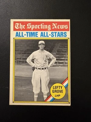 1976 OPC SET BREAK # 350 LEFTY GROVE HOF PRINTED IN CANADA EXMT! - Image 1 of 2