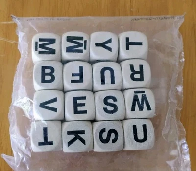 Boggle Word Game Replacement Dice Package includes 16 Brand New Unopened Vintage - Image 1 of 4