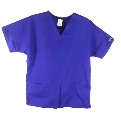 Cherokee Workwear Women's Scrub Top Size X Small Purple - Image 1 of 4