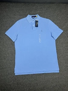 Polo Ralph Lauren Para Hombres Polo Medio Azul Con Etiquetas Cuello Pony - Imagen 1 de 14