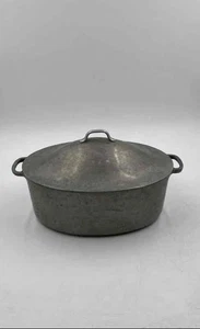 Master Heavy Cast Silver 4QT Double Handle Dutch Oven Roaster Pot With Lid - Picture 1 of 7