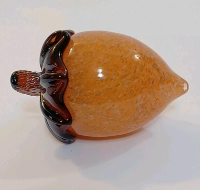 Pisapapeles de caqui de vidrio soplado a mano Foto 1 de 4