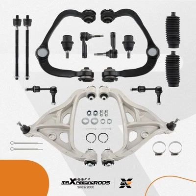 Front Control Arms w/ Ball Joint Tie Rod Sway Bar Links For 04-05 Ford F-150 2WD - Image 1 of 4