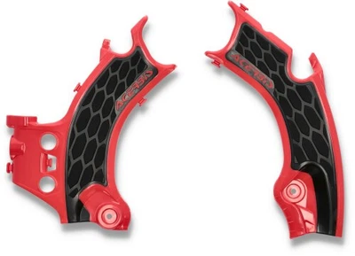 Acerbis X-Grip Frame Guards - Red/Black Motorcycle Street Bike Dirt 2911441018 - Image 1 of 3