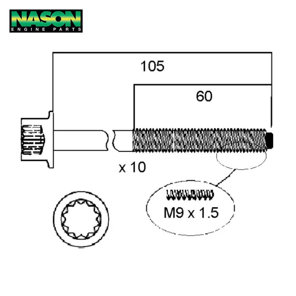 Head Bolt Set FOR Audi Volkswagen CAXA CAXC CAVD HBS222 - image 1 of 1