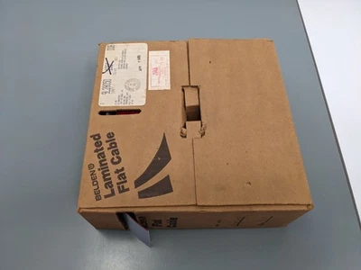 60 Ft 50-Conductor Belden 9L28050 28 AWG Gray Flat Ribbon IDC Cable, NOS - Image 1 of 4