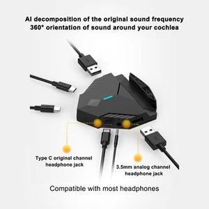 Tastatur-Maus-Konverter-Set Kabelgebunden Kabellos RGB Einhand-Tastatur CHP - Afbeelding 1 van 24