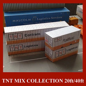 OO Scale Model Rail Cargo Containers TNT Freight Collection Pre/W Card Kits x 6  - Picture 1 of 9