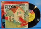 DISNEY THERE'S NO SUCH THING AS A DRAGON READ ALONG BOOK & RECORD 7"  VG/VG!!A