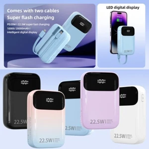 Fast Charging USB-C Portable Slim Power Bank For Samsung S24 FE A16 A15 A35 A05S - Picture 1 of 17