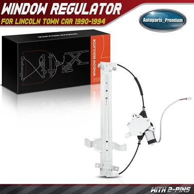 Regulador de ventana eléctrica con motor para Lincoln Town Car 1990-1994 conductor delantero izquierdo Foto 1 de 4