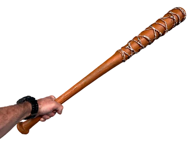 BASEBALL BAT MOVIE PROP BARBED WIRE NEGAN LUCILLE HORROR PU BAT ACCESSORY - Image 1 of 4