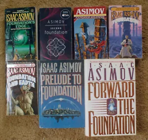 7 ISAAC ASIMOV Foundation complete series softcovers and HC/DJ - Picture 1 of 3
