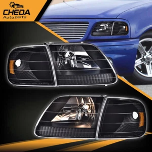 Fit For 1997-2003 Ford F150 1997-2002 Expedition Headlights & Corner Light USA - Picture 1 of 9