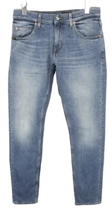 Tiger Of Sweden Pistolero Guru Jeans Uomo W29/L32 Whiskers Slim Fit Zip Blu - Bild 1 von 11