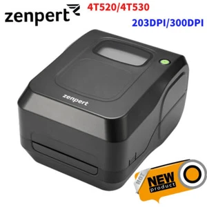 Zenpert 4T520/4T530 203DPI/300DPI Direct Thermal Transfer Barcode Lable Printer - Picture 1 of 6
