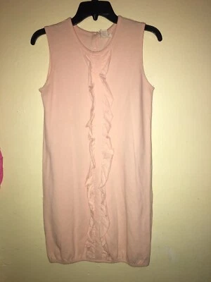 Olive Juice Ruffled Elastic Bottom Dress Girl XXL Apricot New Cotton - Image 1 of 4