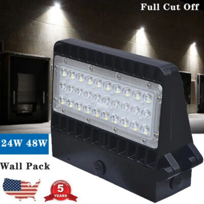 Paquete de luces LED de pared 24W 48W para área comercial luz de inundación accesorio para exteriores Foto 1 de 4