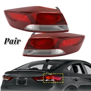 2pcs For Hyundai Elantra 2017 2018 Tail Light Rear Brake Lamp Brake Outer Side - Picture 1 of 12