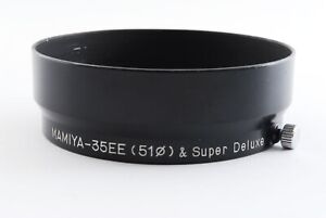 《 NEAR MINT 》  MAMIYA Metal Lens Hood for 35EE (51Φ) ＆ Super Deluxe From JAPAN