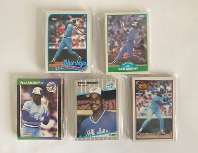 Toronto Blue Jays 1989 Topps, Score, Donruss, Fleer,Bowman base team sets-5 sets - Imagem 1 de 4