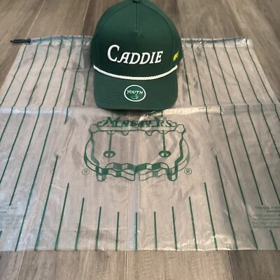 Gorra de golf Masters Caddie 2025 ajuste juvenil verde, SnapBack nueva con bolsa Foto 1 de 4
