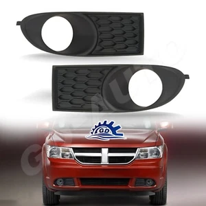 Para Dodge Journey 2014-2020 cubierta de marco de luz antiniebla con par de orificios lateral L&R - Imagen 1 de 7