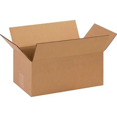 25 - 14 x 8 x 6 Corrugated Shipping Boxes Storage Cartons Moving Packing Box - Image 1 of 2