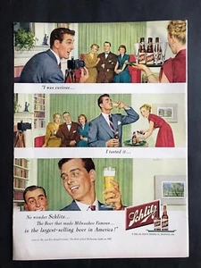 Anuncio vintage 1950 para Schlitz - Imagen 1 de 1