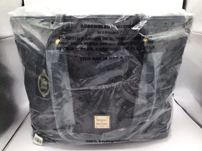 NEW Disney Dooney & Bourke Haunted Mansion Wallpaper Grey Shopper Tote Bag - Image 1 of 4