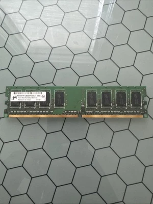 Micron 1GB DDR2 RAM Desktop Memory MT8HTF12864AY-800J1 - Image 1 of 2
