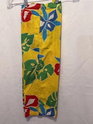 Pantalones Capri JAMS WORLD Adolescentes Talla-L Rayón Diseño Floral Hechos en EE. UU. Foto 1 de 4