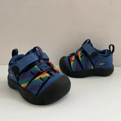 Keen Newport H2SHO Water Shoes Infant Size 4 Unisex Multi/Bright Cobalt Rainbow - Image 1 of 4