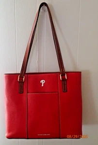 Philadelphia Phillies Dooney & Bourke Leather Tote EUC - Picture 1 of 12