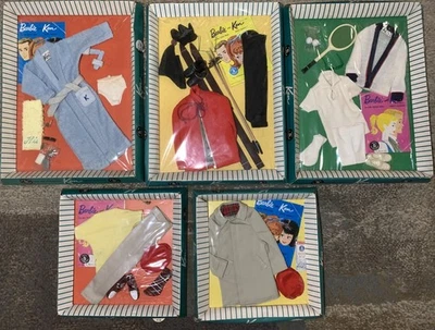 Lot (5) Vintage Original 1961-1963 Ken NRFB Outfits 782 784 788 790 798 - Image 1 of 4