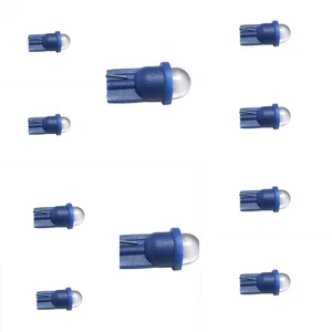 10 Pack Pinball Bulb Blue LED 6.3 volt AC, 555 clear wedge base T10 Cool Blue - Picture 1 of 2