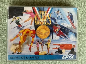 The Games Winter Edition By Epyx, Commodore 64/128 Game Cassette, Testet - Zdjęcie 1 z 10