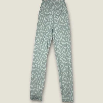 Leggings femininas Aerie offline listradas de dois tons texturizadas cintura alta XSP - Imagem 1 de 4