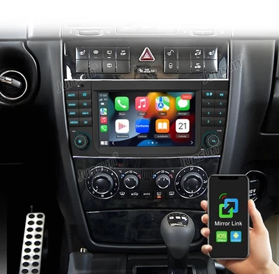 Für Mercedes-Benz C/CLK/CLC Klasse W203 W209 Autoradio Carplay Android 13 GPS BT - Bild 1 von 4